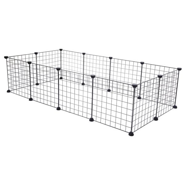 Iron Mesh Fence Panels (12 Pieces) – Strong Metal Fencing Set