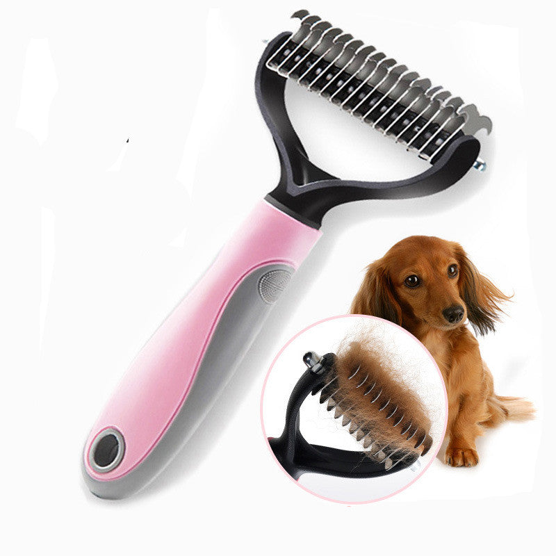 “Double-Sided Pet Grooming Comb for Long-Haired Dogs – Knot & Tangle Remover”