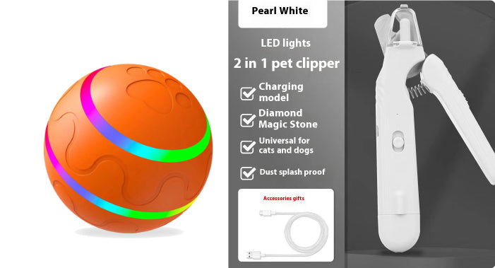 2-in-1 Pet Nail Clippers with LED Light – Dog & Cat Paw Trimmer with Safety Blood Guard
