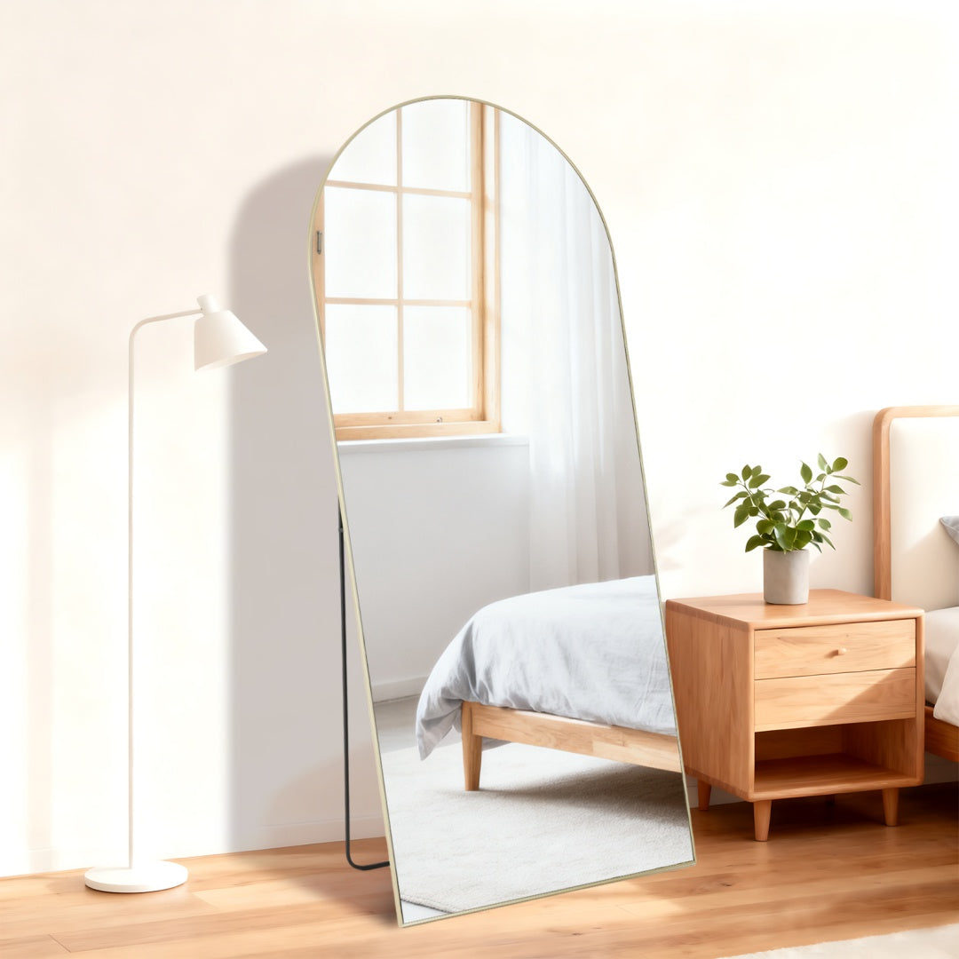 Full-Length Rectangle Floor Mirror – Standing Body Mirror