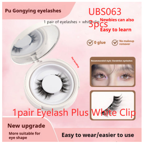 Magnetic Suction False Eyelashes – Little Devil Supernatural Look, No-Glue Magnet Lash Set