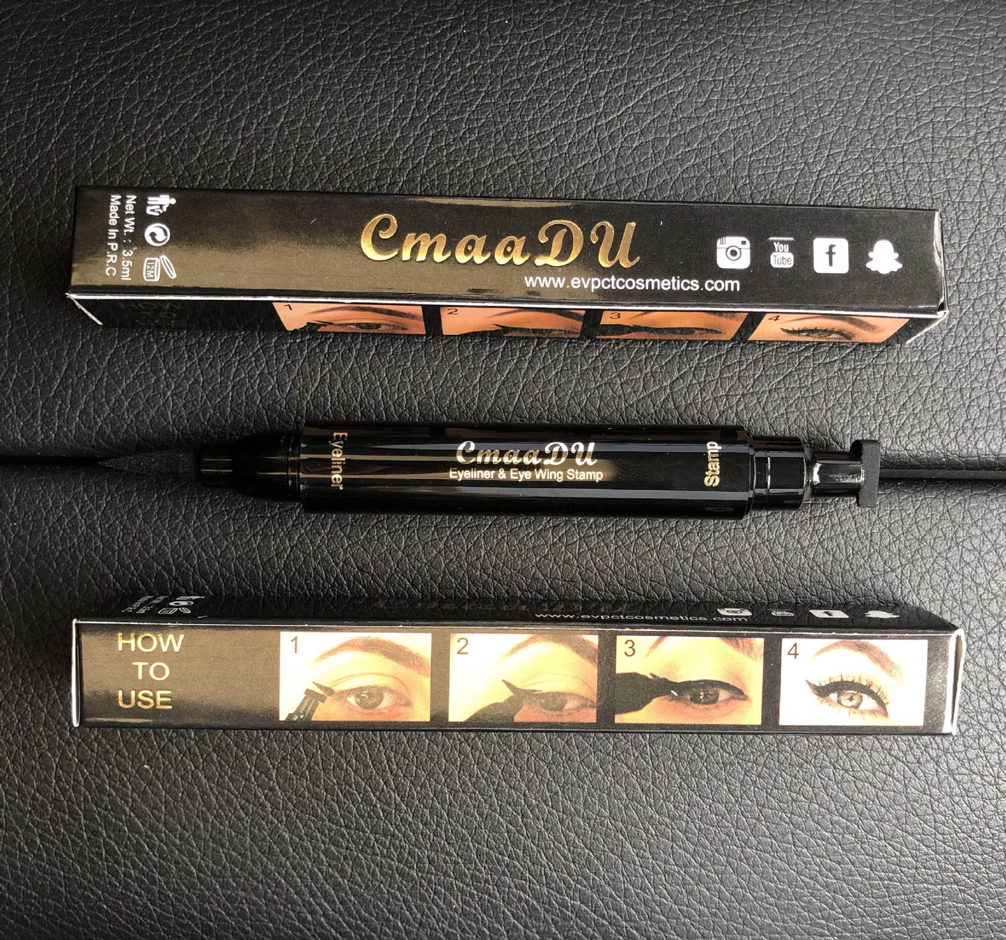 Double-Headed Wing Seal Eyeliner – Waterproof, Smudge-Proof Liquid Eye Liner for Precise Winged Look