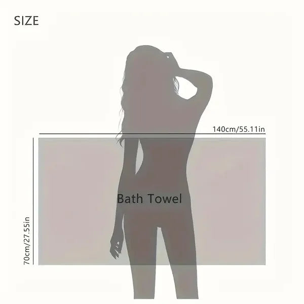Waffle Ultra-Soft Bath Towel – Super Absorbent Quick-Drying Fiber Towel for Adults (1 or 4-Pack)