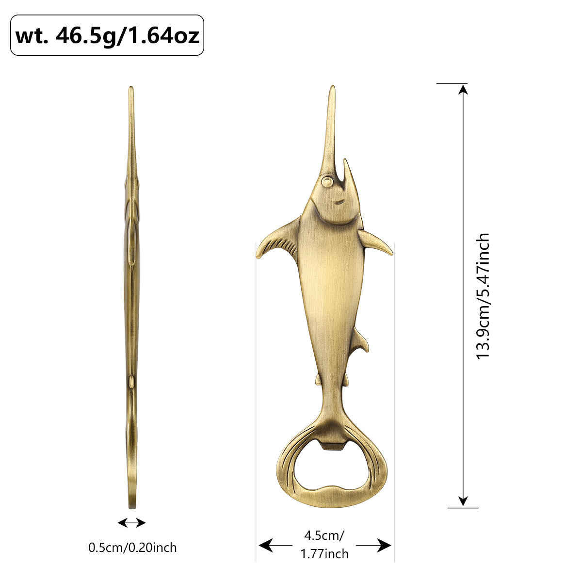 Swordfish Handle Metal Beer Bottle Opener – Kitchen & Bar Gadget Gift