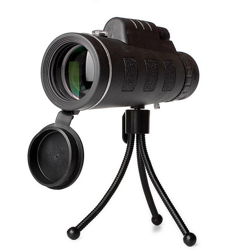 Monocular Telescope Zoom Scope for Smartphone – Compatible with Apple, Phone Clip & Tripod with Compass 🔭📱