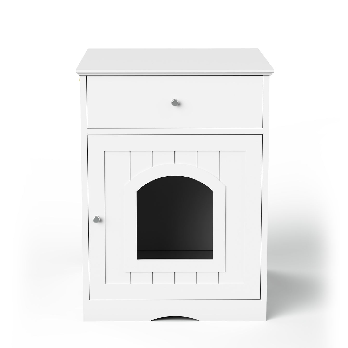 Wooden Litter Box Enclosure with Drawers | Pet House Furniture