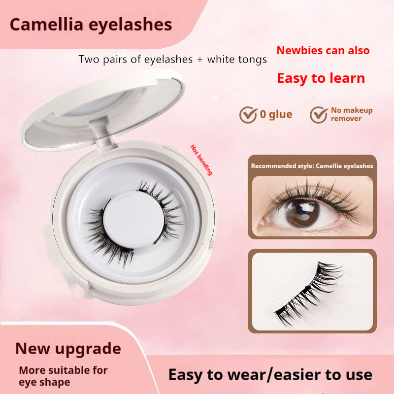 Magnetic Suction False Eyelashes – Little Devil Supernatural Look, No-Glue Magnet Lash Set