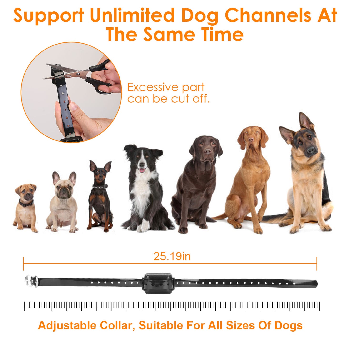 Wireless GPS Dog Fence System 328FT, Rechargeable Collar with Beep & Vibration for All Dog Sizes