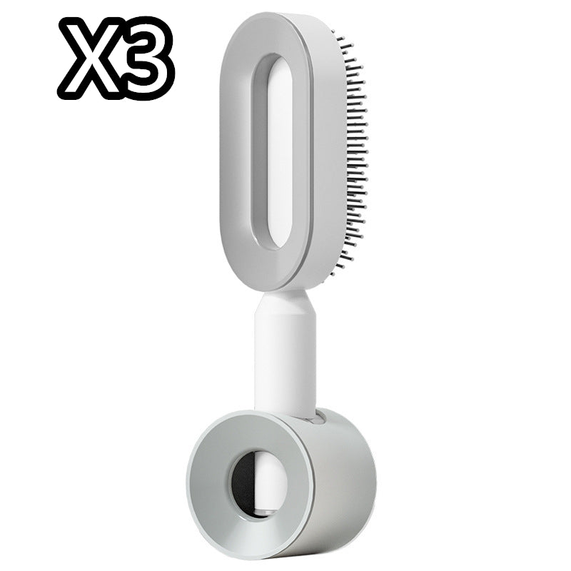 Self-Cleaning Hair Brush – Scalp Massage & Anti-Static Comb