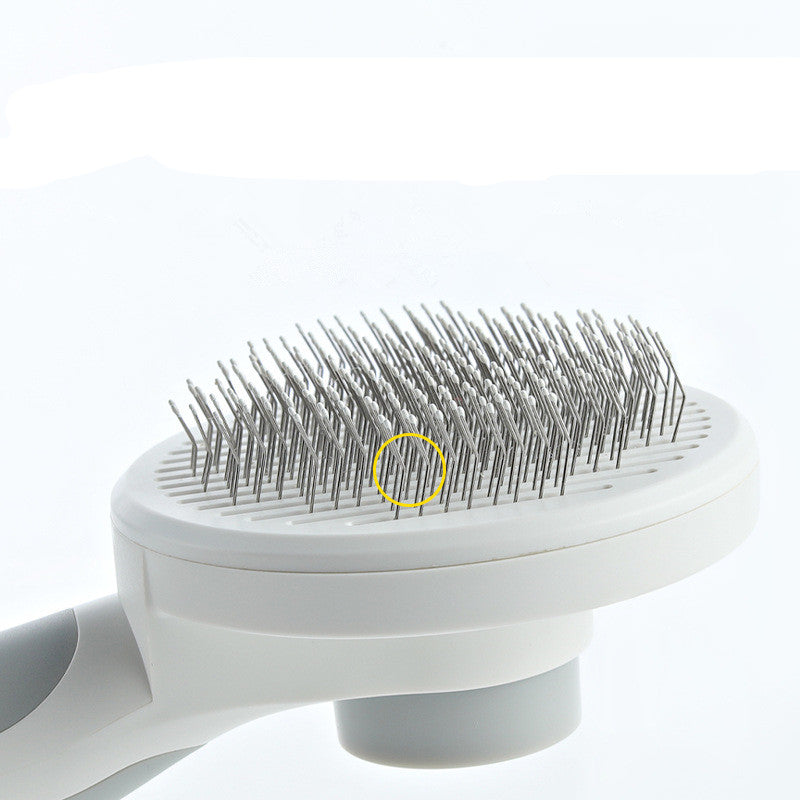 Round Handle Pet Passage Comb – Gentle Grooming Brush for Dogs & Cats