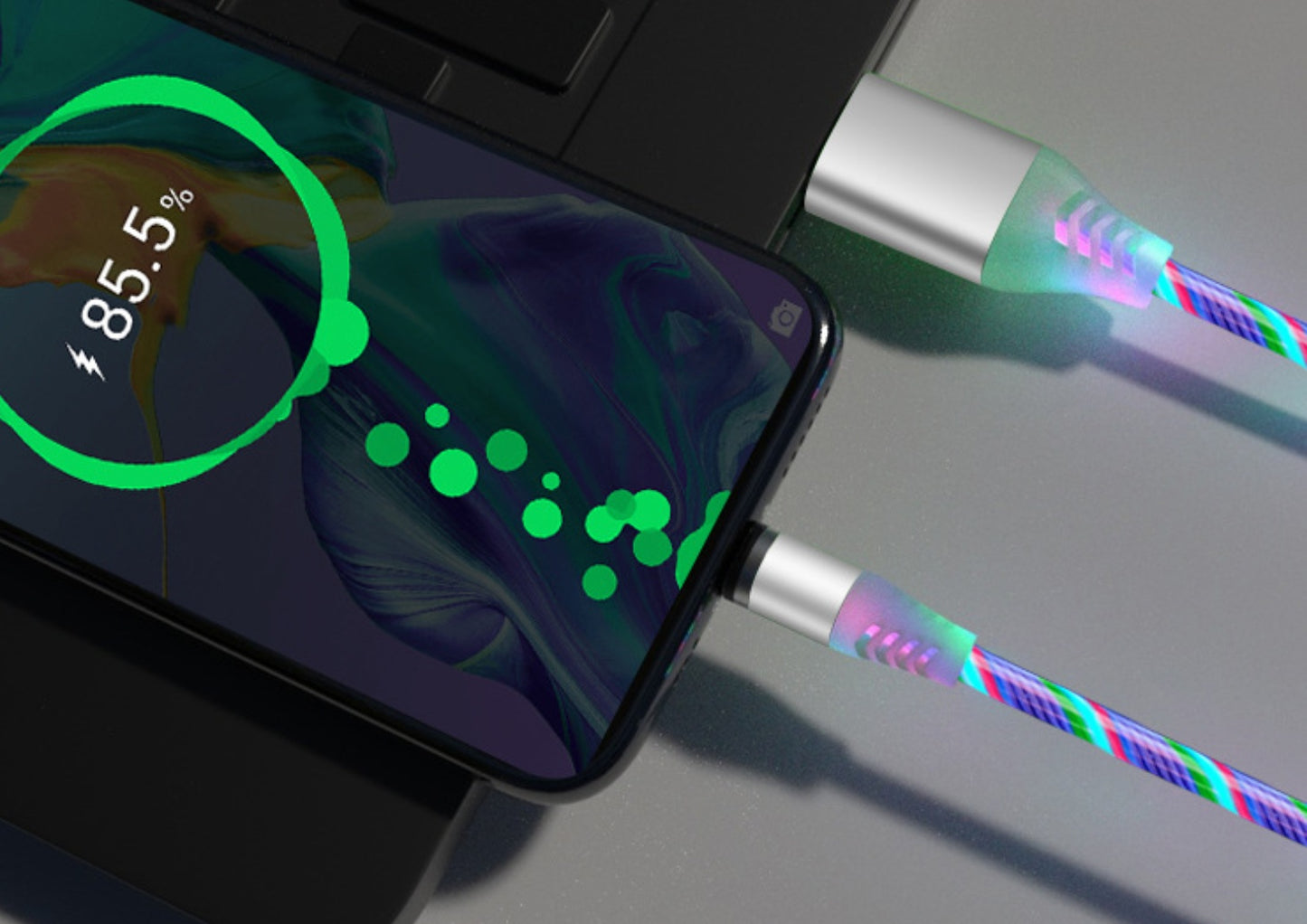 Magnetic Streamer Data Cable For iPhone, Android, Type-C