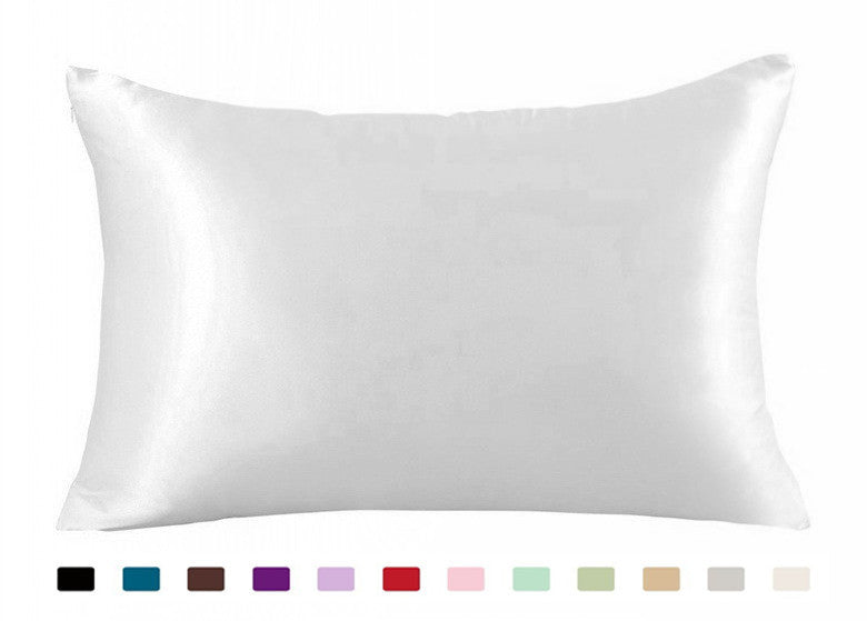 atin Solid Color Pillowcase – Simulation Silk Ice Silk Single Pillowcase