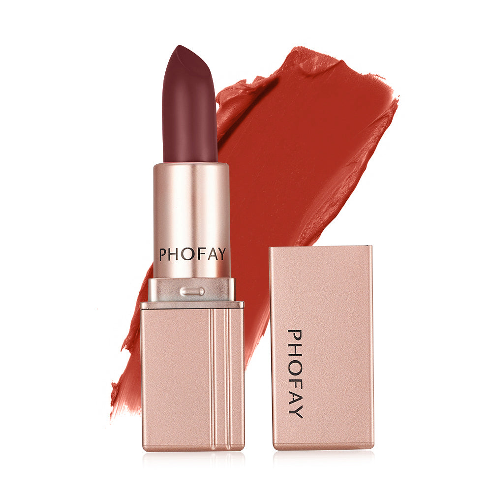 PHOFAY Long-Lasting Matte Lipstick – Smooth, Bold, & Hydrating Lip Color