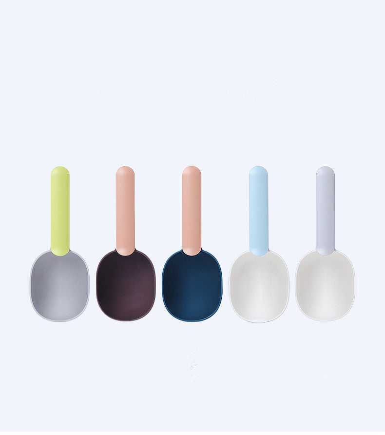 “Adjustable Pet Food Scoop – Measure & Serve Dog & Cat Food Easily”