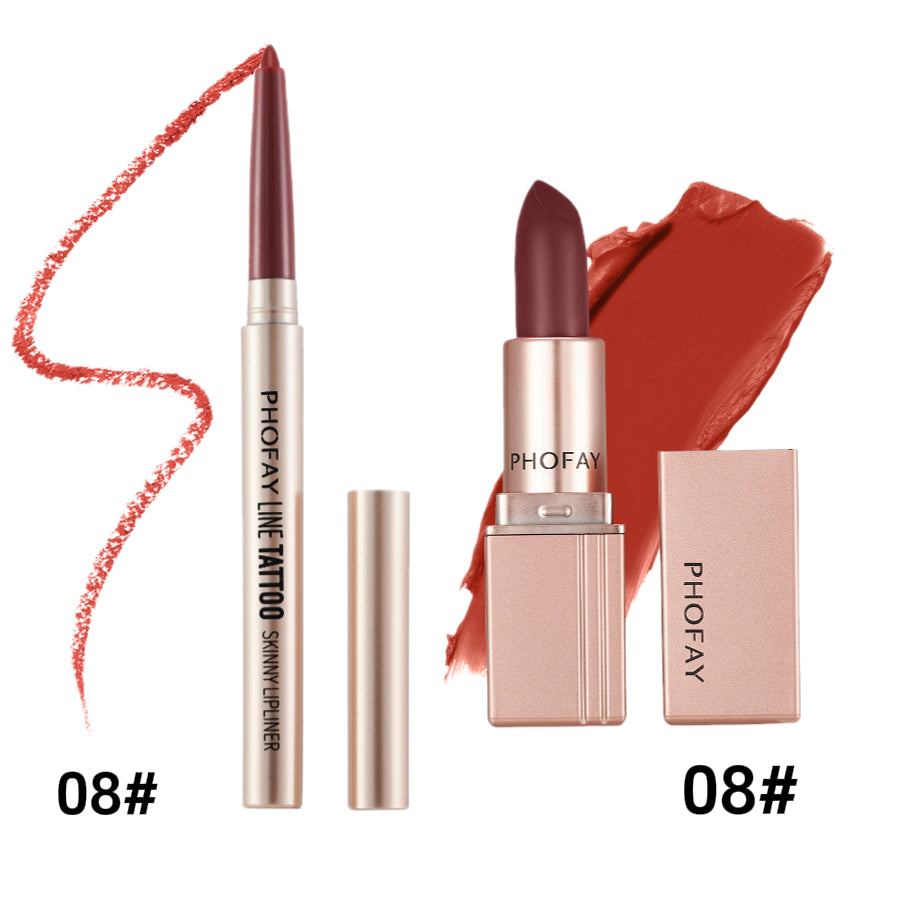 PHOFAY Long-Lasting Matte Lipstick – Smooth, Bold, & Hydrating Lip Color