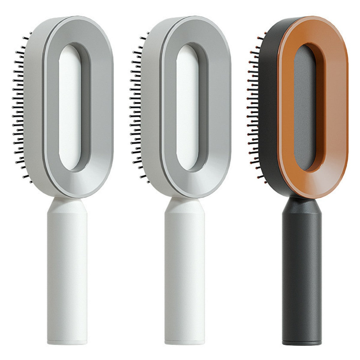 Self-Cleaning Hair Brush – Scalp Massage & Anti-Static Comb