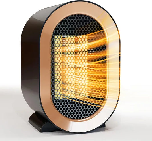 1200W Electric Space Heater Portable Two-Speed Indoor Fan White