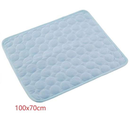 “Cooling Ice Silk Pet Bed – Summer Pad for Dogs & Cats”