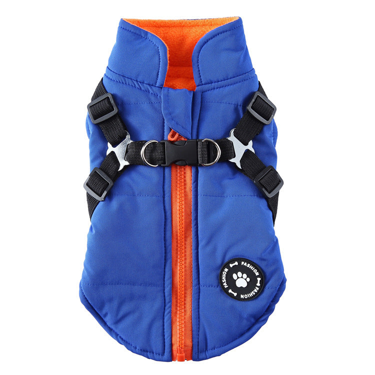 Men’s Chest Strap Cotton-Padded Jacket | Insulated Winter Coat