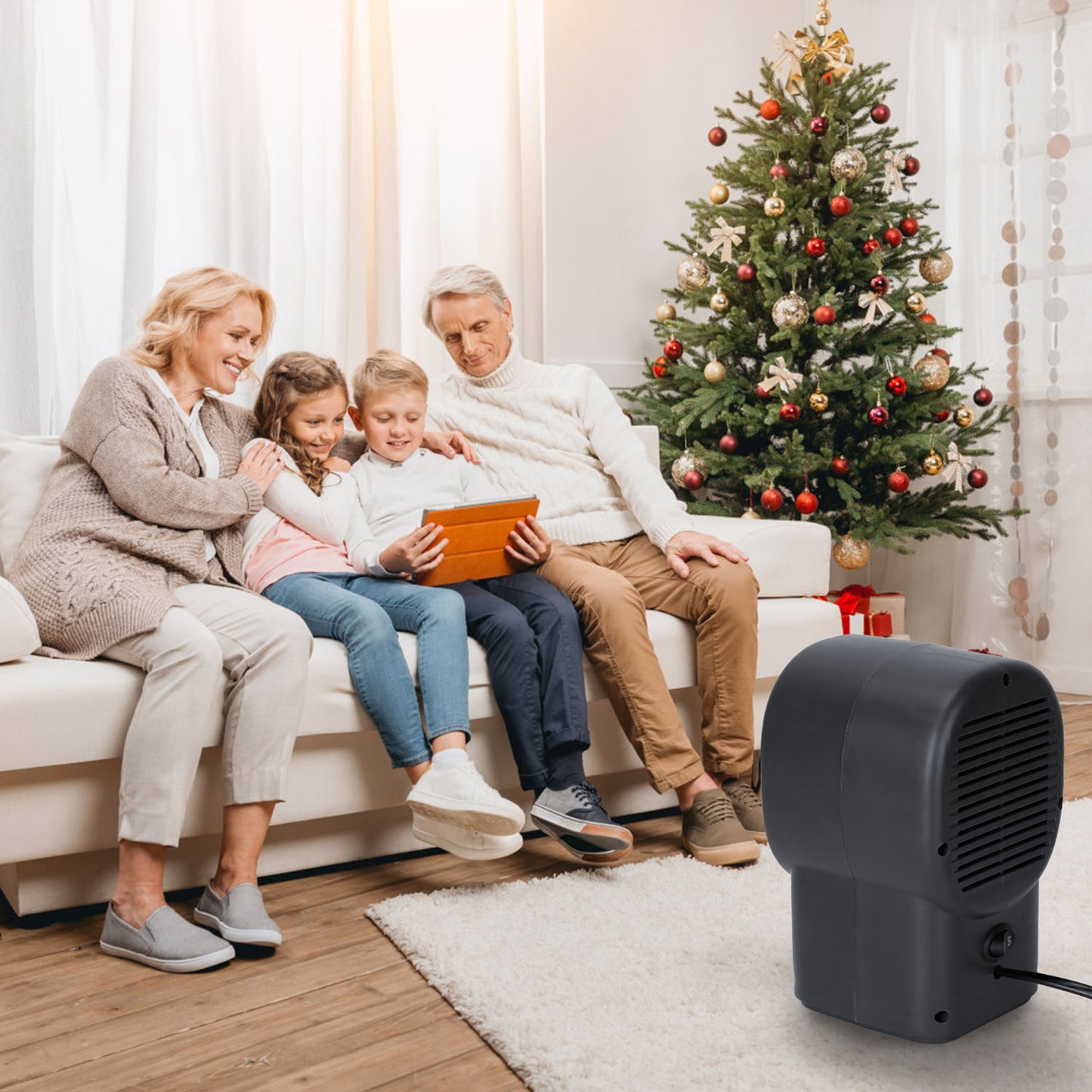 400W Portable Mini Desktop Space Heater Personal Small Heater