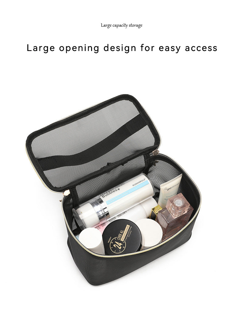2PCS Hanging Toiletry & Makeup Bag – Double-Layer Portable Cosmetic Case