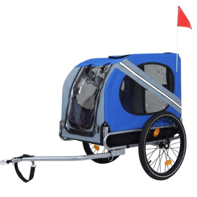 Large Dog Bike Trailer 120LB | Folding All-Terrain Pet Carrier