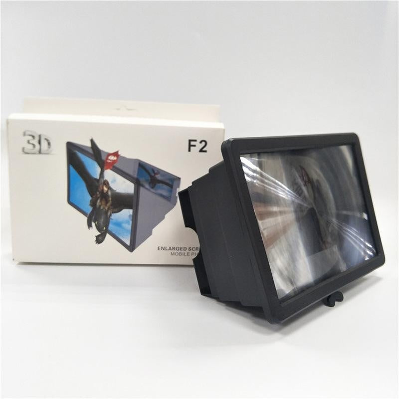 White Mobile Phone Screen Magnifier – HD Enlarged Display Video Amplifier for Smartphones 📱🔍