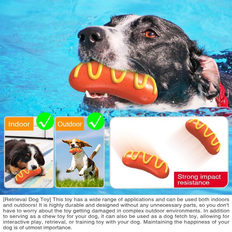 PPOKEl Indestructible Dog Chew Toy – Tough Rubber Toy for Aggressive Chewers, Orange