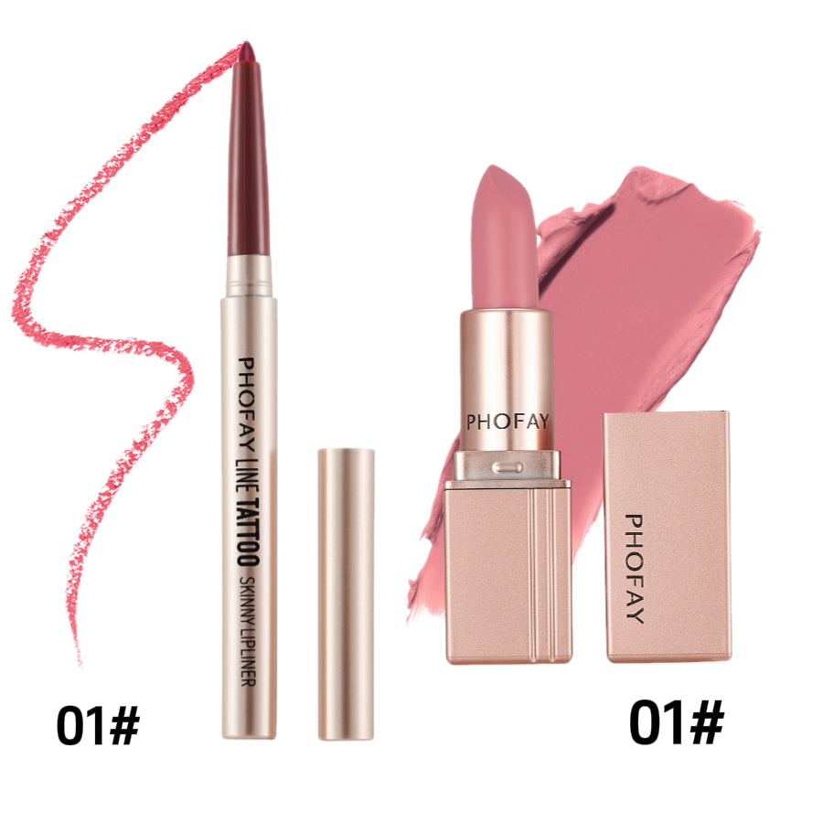 PHOFAY Long-Lasting Matte Lipstick – Smooth, Bold, & Hydrating Lip Color