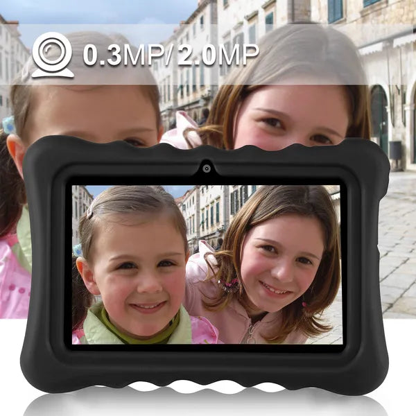 Shock-Resistant Silicone Snap-On Case With Stand For 7" Tablets