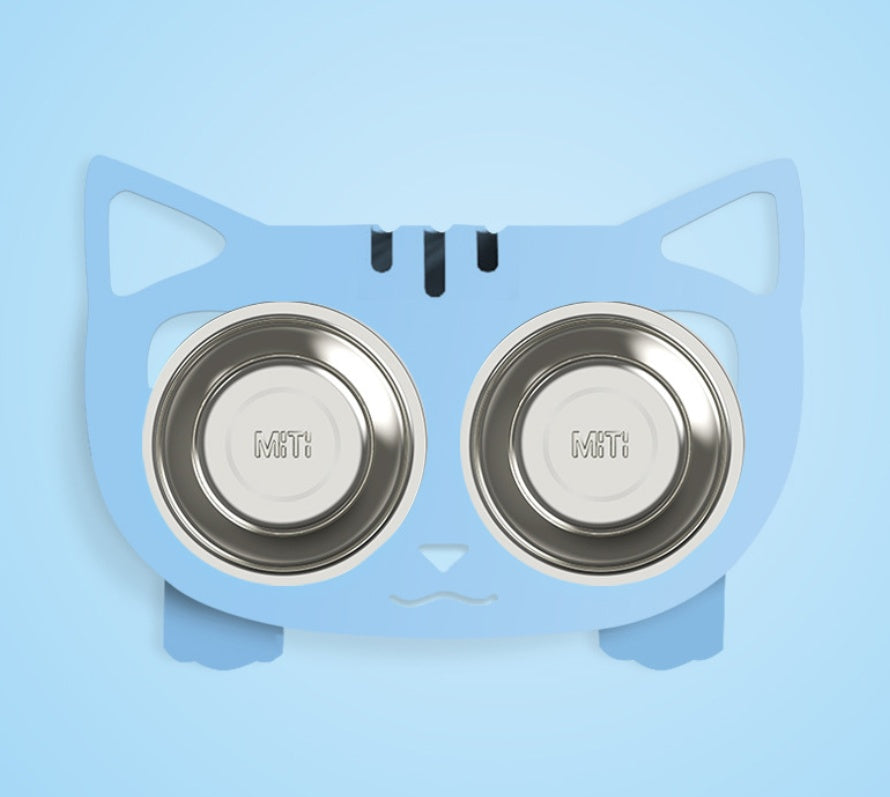 Anti-Spill Raised Pet Bowl for Cats & Dogs | Non-Slip Food & Water Feeder