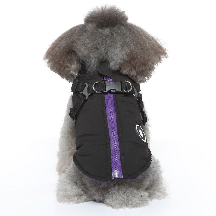Men’s Chest Strap Cotton-Padded Jacket | Insulated Winter Coat