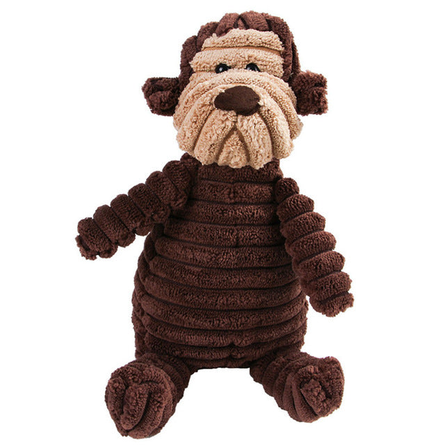 Vocal Animal Plush Toy for Dogs – Chew & Molar Teeth Cleaning Training