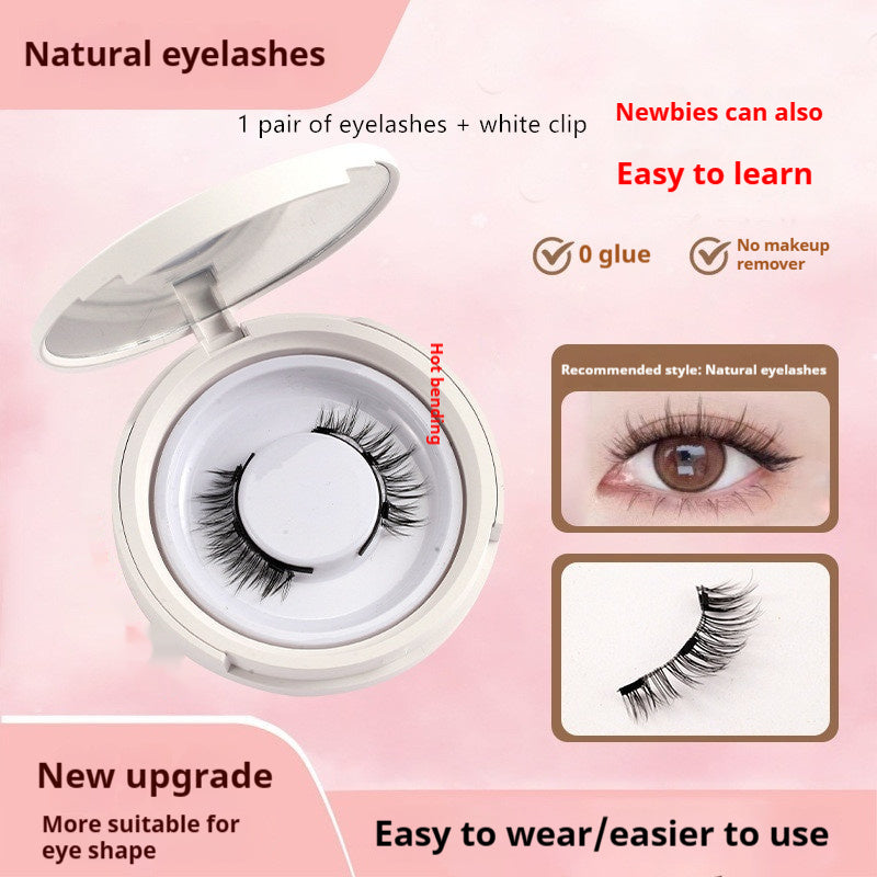 Magnetic Suction False Eyelashes – Little Devil Supernatural Look, No-Glue Magnet Lash Set