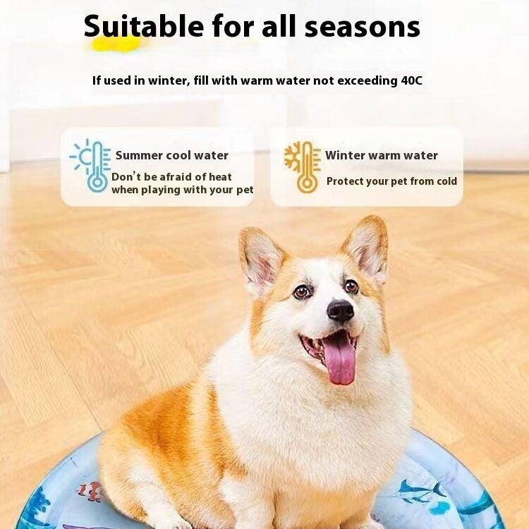 “Summer Cooling Pet Mat – Ice Pad Bed for Dogs & Cats | Puppy Kennel Cooling Cushion”