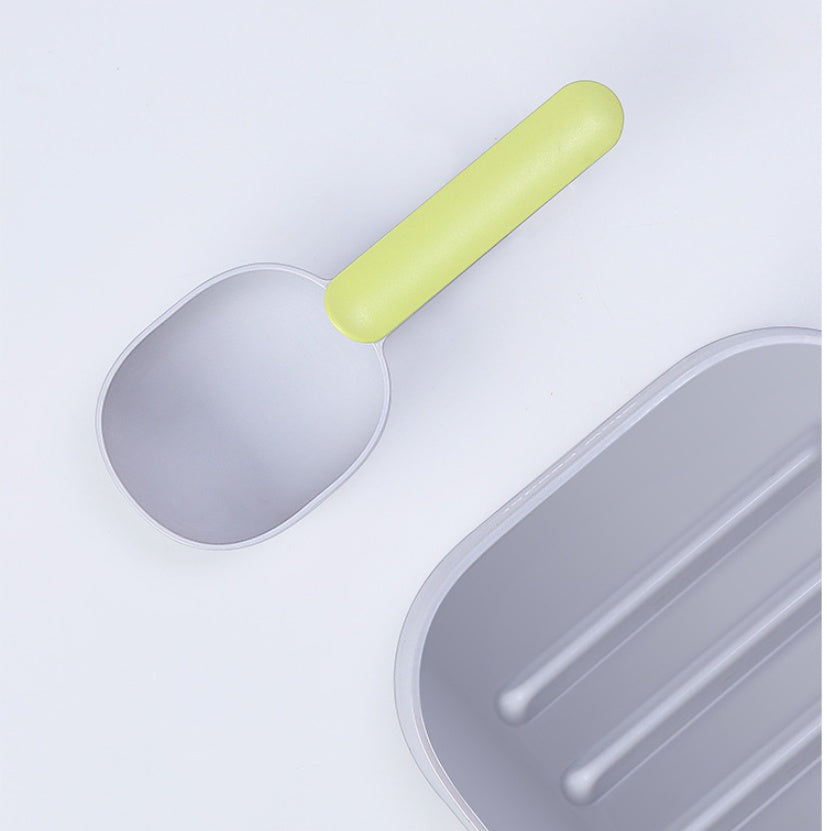 “Adjustable Pet Food Scoop – Measure & Serve Dog & Cat Food Easily”