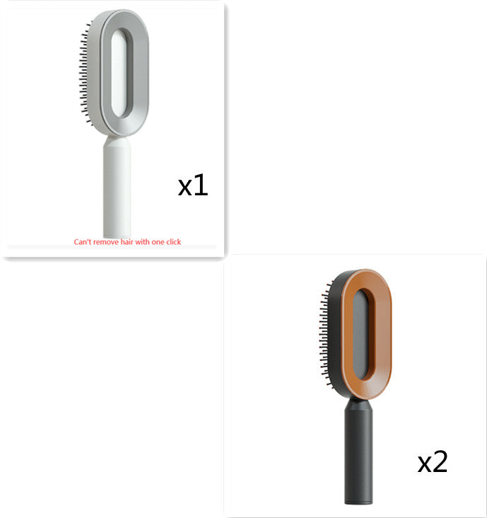 Self-Cleaning Hair Brush – Scalp Massage & Anti-Static Comb