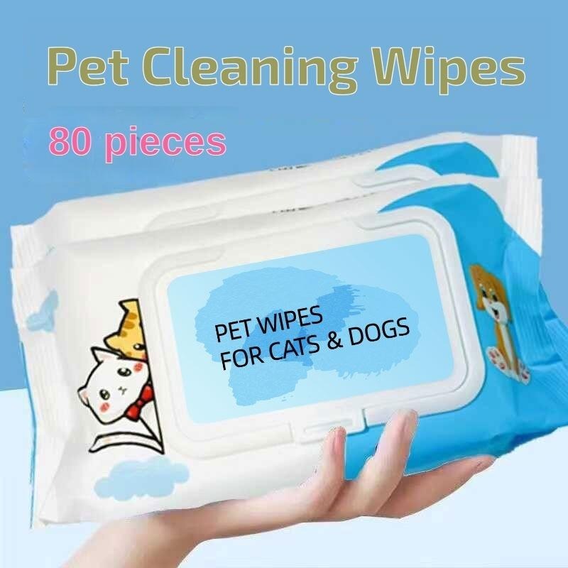 Plant-Based Pet Wipes for Dogs & Cats – Unscented Paw, Ear, Eye & Butt Wipes, Cleaning & Deodorizing