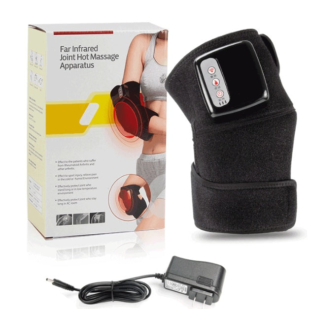 Infrared Heated Knee & Elbow Massager Wrap – Vibration Pain Relief Support
