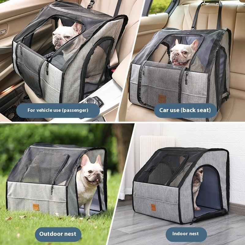 Foldable Waterproof Car Pet Mat – Durable, Thickened Dog Travel Cushion
