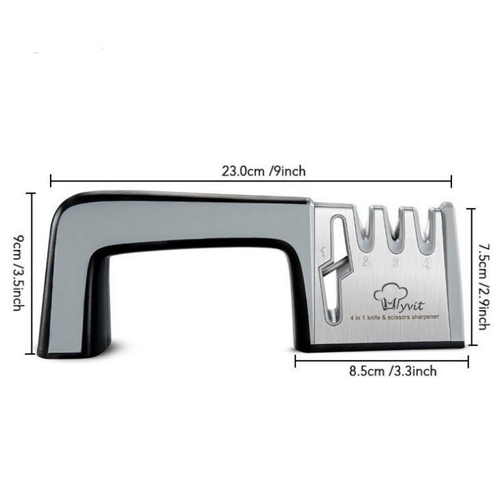 4-in-1 Kitchen Knife Sharpener – Family Multi-Purpose Knife Sharpening Tool