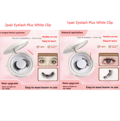 Magnetic Suction False Eyelashes – Little Devil Supernatural Look, No-Glue Magnet Lash Set