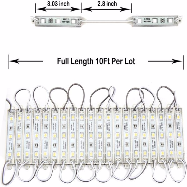 LED Waterproof Module Light 60 LEDs 10ft White Strip