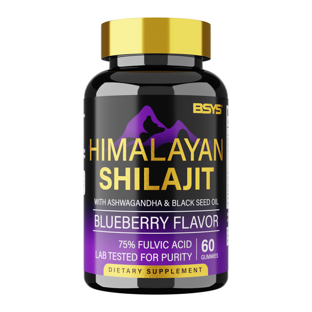 BSYS Shilajit Gummies 60’s – Natural Energy, Stamina & Vitality Support Supplement