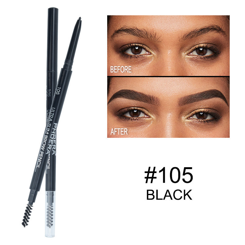 PHOERA 5-Color Thin Eyebrow Pencil – Long-Lasting, Smudge-Proof, Natural Look