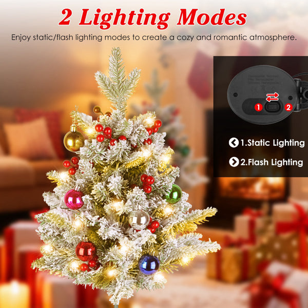 2PCS Solar Christmas Tree Lights – 50 LED Outdoor Waterproof Decor