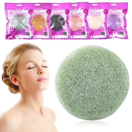 Konjac Facial Cleansing Sponge – Natural Exfoliating Face Puff