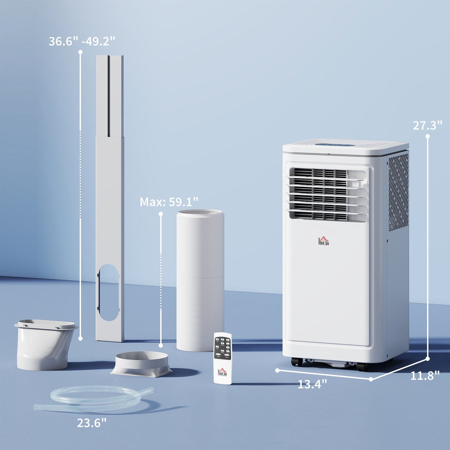 8,000 BTU Portable AC Unit Compact Movable Evaporative Cooler