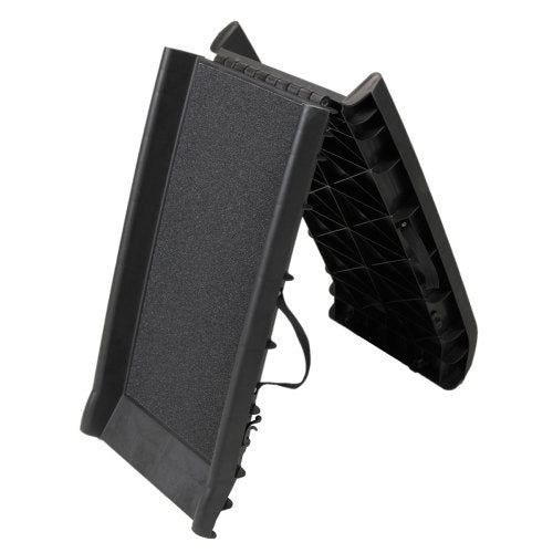 Portable Foldable Pet Ramp Ladder for Trucks & Dirt Bikes – Heavy-Duty Black Dog Loading Ramp