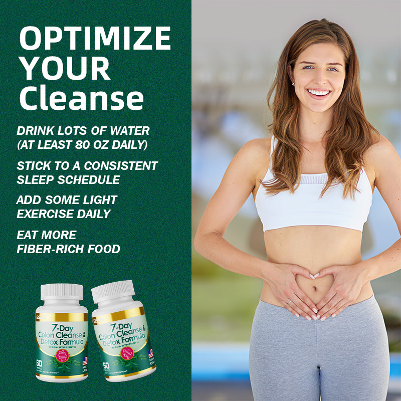 7-Day Colon Cleanse & Detox Formula Capsules – Digestive Support & Gut Health Supplement